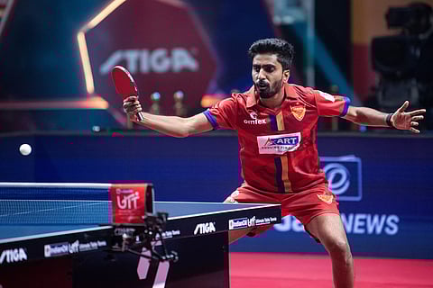 Sathiyan Gnanasekeran of Dabang Delhi
