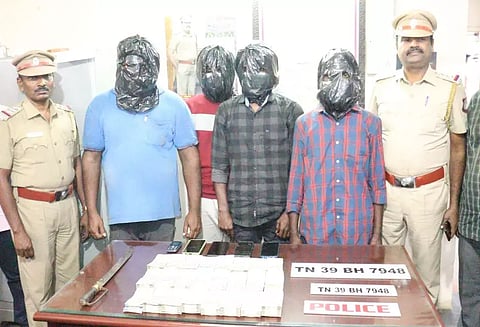 The accused presented before the media