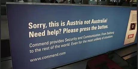 Salzburg Airport has no helpdesk for ‘misspellers’