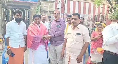 MLA Sakkottai G Anbalagan at Sanatana Pongal celebration in Kumbakonam