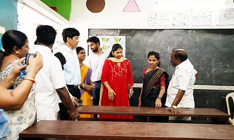 Mayor Priya inspects developmental projects in Corporation schools