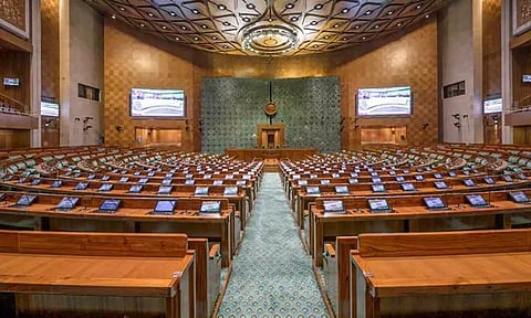 Lotus motif for RS, peacock for LS: 900 artisans weaved carpet for new Parl