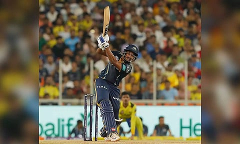 Sai Sudharsan scores 96 runs off 47 balls. (Twitter/@IPL)