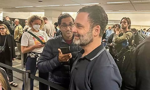 Congress leader Rahul Gandhi arrived in San Francisco (ANI)