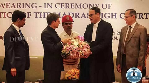 Tamil Nadu Governor RN Ravi and Justice SV Gangapurwala