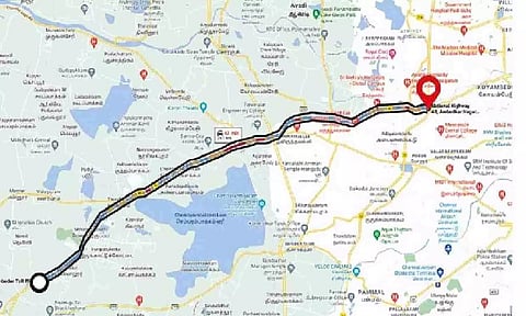Six-lane elevated highway work to ease travel from and to city