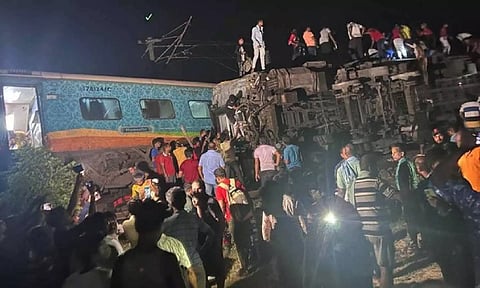 The scene from the accident site in Odisha. (ANI)