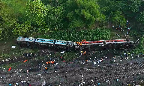 Visuals from Odisha train tragedy