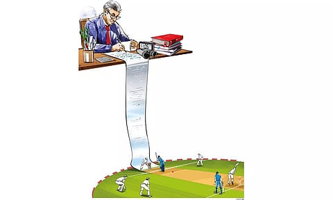 Scoring sixes off the field