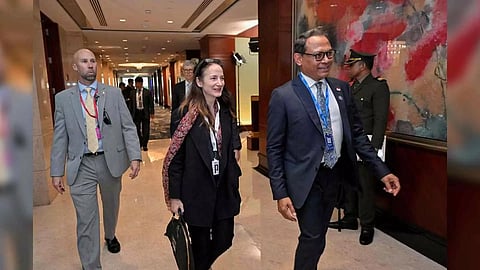 U.S. Director of National Intelligence Avril Haines attends the 20th IISS Shangri-La Dialogue in Singapore June 2, 2023. (REUTERS)