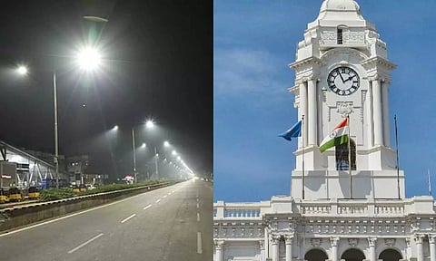 (On right) Greater Chennai Corporation