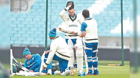 Australia team in training