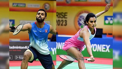 HS Prannoy and PV Sindhu&nbsp;