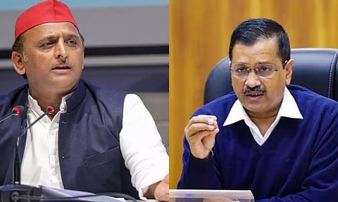 Akhilesh Yadav; Arvind Kejriwal. PTI
