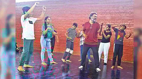 From one of the training sessions at Theatre Y