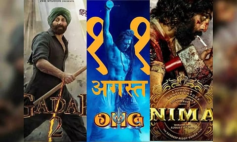 Gadar 2, OMG 2, Animal (Image source: Twitter)