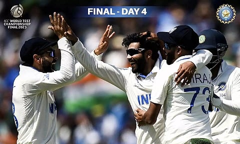 Team India takes two wickets &amp; Australia scores 78 runs in the first session of the Day 4 game. (BCCI)
