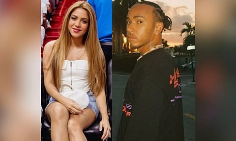 Shakira; Lewis Hamilton
