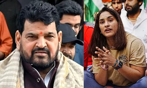 Brij Bhushan Sharan Singh; Vignesh Phogat (PTI)