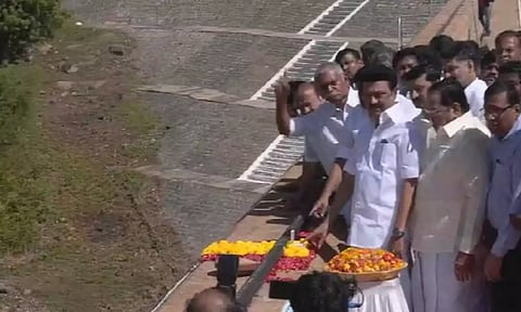 Stalin releases water from Mettur dam for Delta irrigation