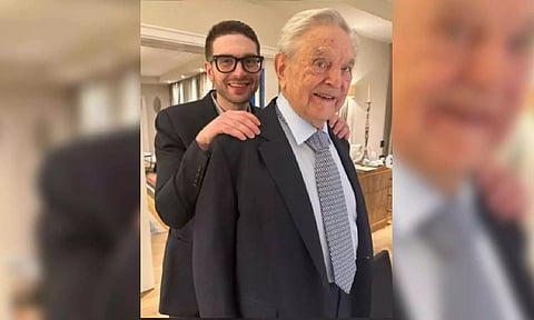 Soros and his son, IANS