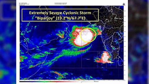 Location visual of Cyclone Biparjoy (Photo:IMD)