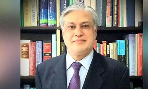 Pakistan Finance Minister Ishaq Dar. (ANI)