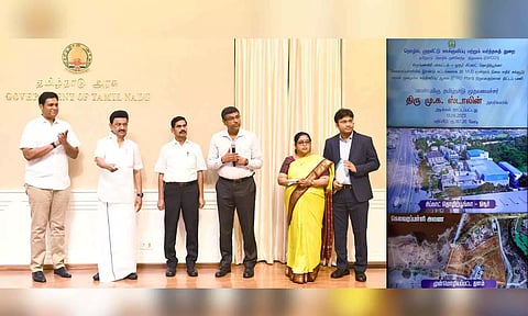 Stalin lays foundation stone for TTRO plant at Rs 187.20 cr in Hosur (Twitter/@CMOTamilnadu)