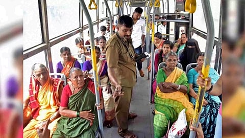 Women turn out in big numbers after free bus travel scheme launched in K'taka