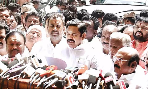 AIADMK general secretary Edappadi K Palaniswami