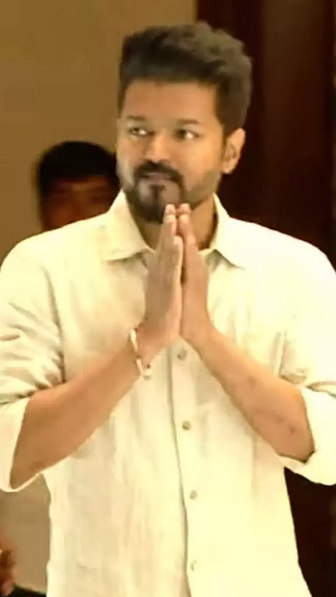 Actor Vijay at 'Meet & Greet' event with students