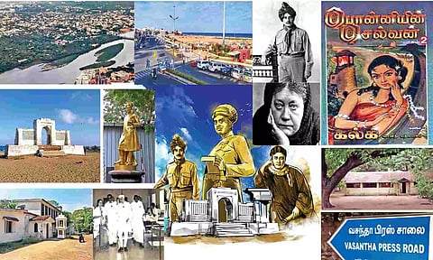 PAST & PRESENT, with a river connecting them all