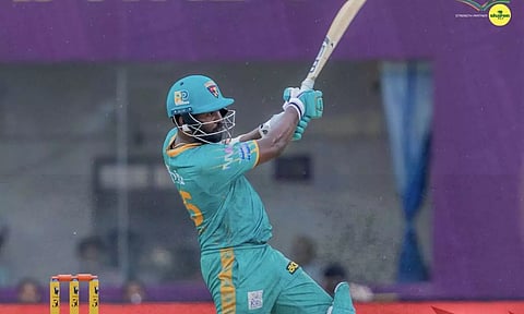 Mani Bharathi scored 40 runs off 33 balls. (Twitter/@TNPL)&nbsp;