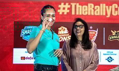 Indian paddler Manika Batra at Ultimate Table Tennis season 4 schedule draw (Image: UTT)