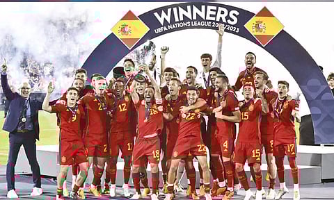 Spain pips Croatia in penalty shootout to win Nations League title