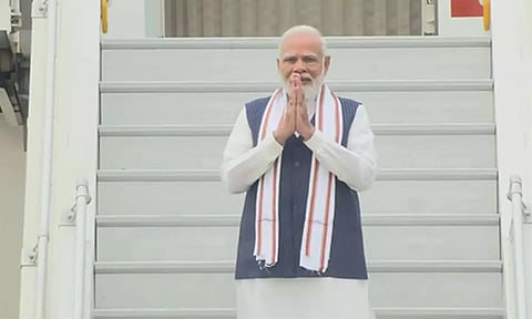 Prime Minister Narendra Modi leaves for his first State visit to the US. ANI