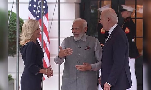 Joe, Jill Biden welcome PM Modi to White House (Reuters)
