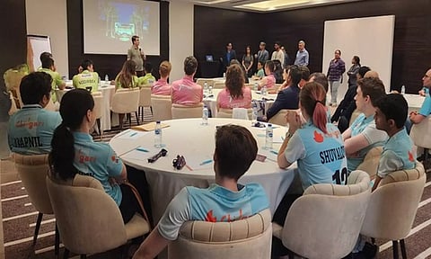 Global Chess League teams at briefing session in Dubai (GCL)&nbsp;