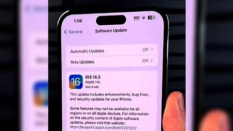 Apple’s iOS 16.5.1 update includes security fixes