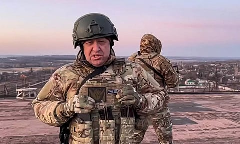 Yevgeny Prigozhin, chief of the Wagner Group military company. (AP)&nbsp;