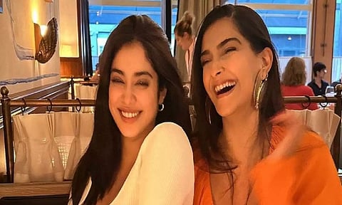 Janhvi Kapoor and Sonam Kapoor