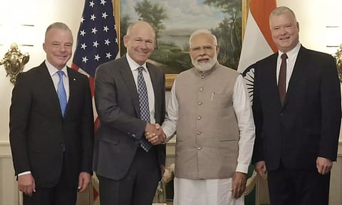 Boeing CEO David and PM Narendra Modi