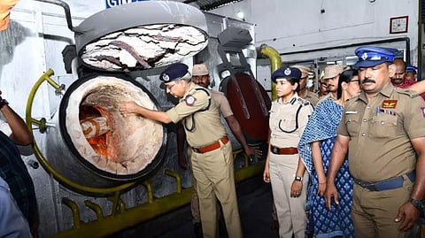 City police had destroyed nearly 1300 kg of ganja and other drugs worth Rs 2 crore