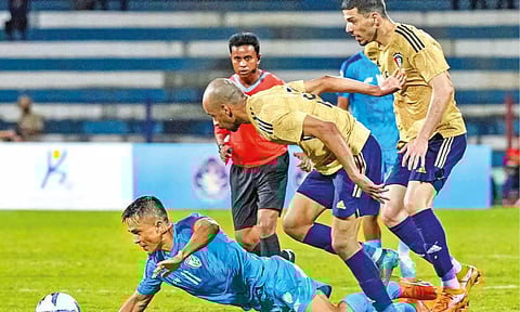 Own goal prevents India from winning