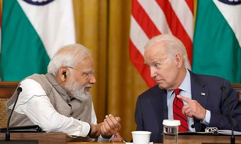 PM Narendra Modi and US President Joe Biden