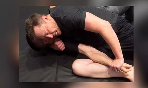 Elon Musk training&nbsp; jiu jitsu