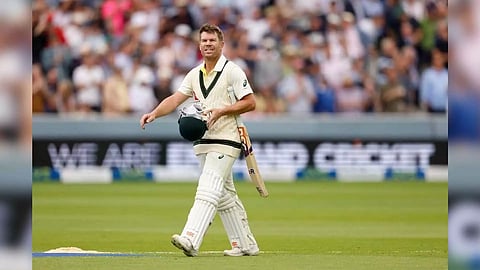 Australia's David Warner walks after losing his wicket, bowled out by England's Josh Tongue Action (Photo: Reuters)