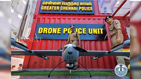 Sylendra Babu, Shankar Jiwal on Thursday inaugurated “Drone police unit” (Image Credits: Justin George)