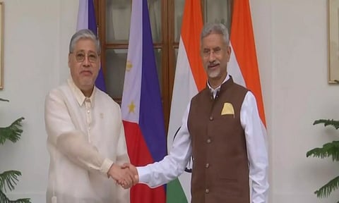 External Affairs Minister S Jaishankar with Philippines Foreign Affairs Secretary Enrique Manalo
