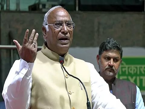 Congress President Mallikarjun Kharge (Photo:ANI)
